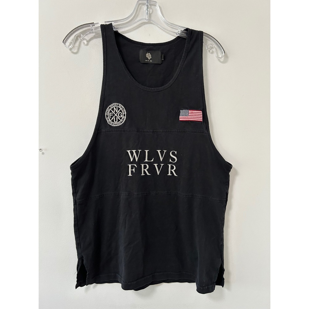 Darc Sport Wolves Forever Tank Top Mens Small Black Streetwear Limited Edition